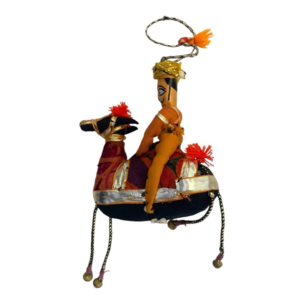 Kathputli Hanging 'Prince on Horse' Decoration Ornament